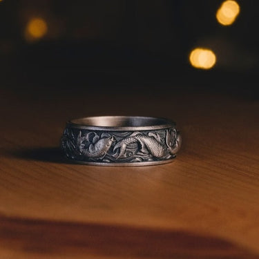 950 Sterling Silver Koi
